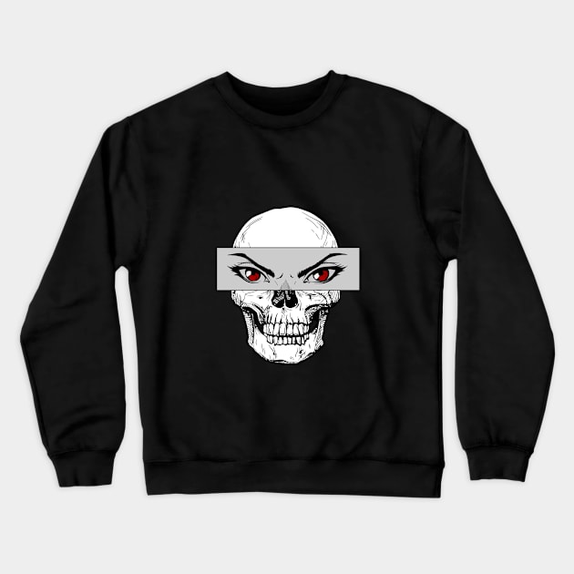 Death's Stare Crewneck Sweatshirt by Lit_the_artist